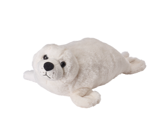 Obrázek z Tuleň bílý plyš 35cm 